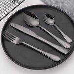 Cutlery Set Manufacturer - OEM Restaurant 4pcs Stainless Metal Flatware