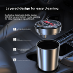 Car Ashtray Supplier - OEM Custom Logo LED Light Portable Ashtray