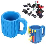 DIY Building Blocks Cup Supplier - OEM Wholesale 350 ml Plastic Juice Mug