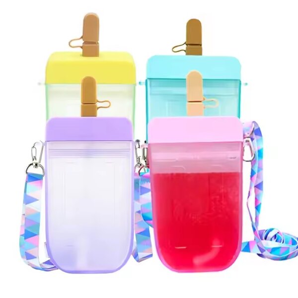 Popsicle Water Bottle Supplier - OEM Wholesale 300ml Creative Straw Cup