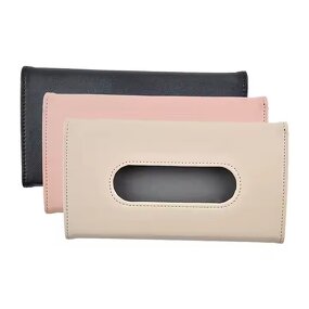 Car Interior Accessories Manufacturer - OEM Leather Tissue Box Visor Holder