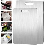 Stainless Steel Cutting Board Supplier - OEM Double Sided 304 Food Grade Board
