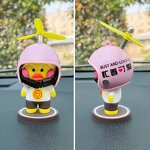 PVC Car Duck Manufacturer - OEM Stand-Up Small Yellow Duck Decoration