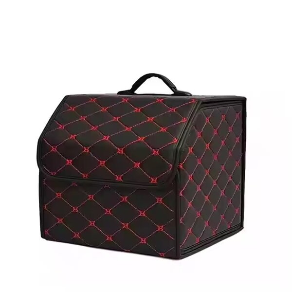 Foldable Trunk Organizer Factory - OEM Convenient PU Leather Storage Box