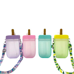 Popsicle Bottle Supplier - OEM Wholesale Custom 300ml Straw Cup with Rope