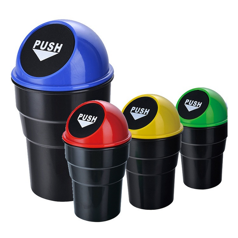 Mini Car Trash Can Factory - OEM Plastic Trash Bin Cup Holder Organizer
