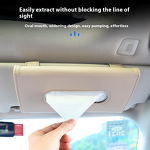 Leather Tissue Box Factory - OEM Car Sun Visor Holder Mask Storage Box