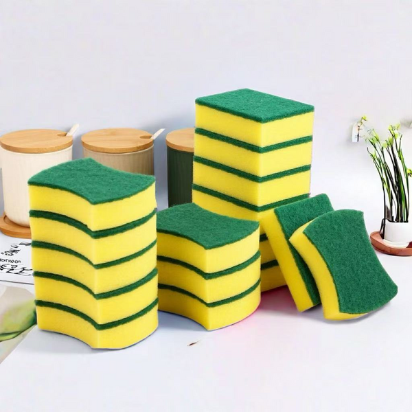 Dish Scrub Sponges Factory - OEM Factory Eco Non-scratch Double Effect