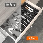 Silverware Organizer Manufacturer - OEM Plastic Adjustable Cutlery Drawer Tray