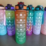 Sports Water Bottle Factory - OEM Hot Sale 1000ML Leakproof Gradient Bottle