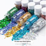 Nail Glitter Supplier - OEM Ultra Shiny DIY Laser Mixed Glitter Powder