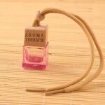 Glass Car Perfume Manufacturer - OEM Customized 8 ml Wood Bottle Pendant