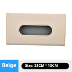 Leather Tissue Box Factory - OEM Car Sun Visor Holder Mask Storage Box