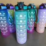 Sports Water Bottle Factory - OEM Hot Sale 1000ML Leakproof Gradient Bottle
