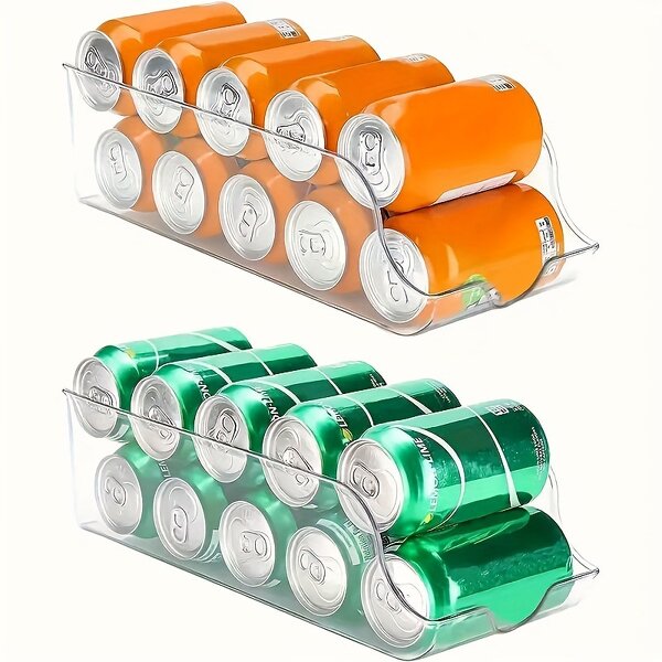 Drink Can Organizer Manufacturer - OEM Fridge Stackable Transparent PET Box