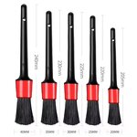 Car Wash Brush Set Factory - OEM 5 Pcs Soft Plastic Detailing Brushes