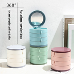 Jewelry Box Manufacturer - OEM Modern 360° Rotating Multi-Layer Rack