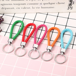Leather Keychain Factory - OEM Creative Woven Rope Car Pendant Gift