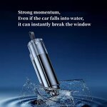 Car Safety Keychain Factory - OEM 2 in 1 Portable Hammer Seatbelt Cutter