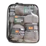 Car Cleaning Towel Set Factory - OEM 9-Pieces Wash Wax Kit with Brushes