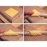 Handmade Gnocchi Board Supplier - OEM Small Wooden Pasta Butter Stripper