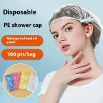 Shower Cap Factory - OEM Cheap Thickened Disposable PE Plastic Cap