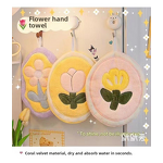 Bath Towel Supplier - OEM Cute Floral Quick-Dry Embroidered Hand Towel