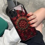 iPhone Phone Case Manufacturer - OEM Wholesale Courtly Flower Tempered Glass