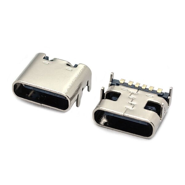USB-C Connector Manufacturer - OEM 6pin for Huawei Samsung PCB