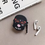 AirPods Pro Case Manufacturer - OEM 3D Black Face Girl Cartoon Silicone
