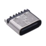 Type-C Female Socket Factory - OEM 6pin SMT 180 Degree Vertical