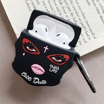 AirPods Pro Case Manufacturer - OEM 3D Black Face Girl Cartoon Silicone