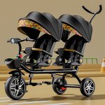 Children Baby Tricycle Supplier - OEM Hot Selling New Twins Side by Side
