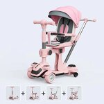 Multifunctional Folding Kids Scooter Factory - OEM Hot Sale 6 in 1 Foot