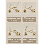 Folding Kids Tricycle Manufacturer - OEM Hot-selling 4 In1 Baby Balance Bike