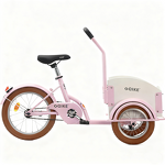 Family Cargo Bikes Factory - OEM 2025 New Design Steel Frame Wooden Box