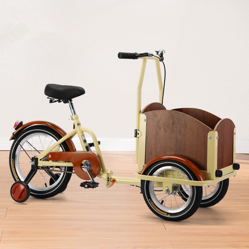 Foldable Cargo Tricycle Factory - OEM New Design Front Storage Basket Bike