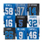 American Football Jersey Manufacturer - OEM Wholesale Stitched Detroit