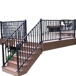 Aluminum Deck Railing System Factory - OEM Wholesale Balcony Stair Outdoor