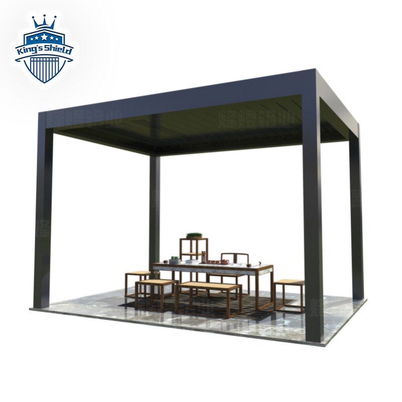 Motorized Louver Outdoor Gazebo Manufacturer - OEM 3x4m Aluminum Insulated Roof Panels