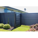 Aluminum Fence Panels Factory - OEM Easy to Install No Dig Horizontal Slat