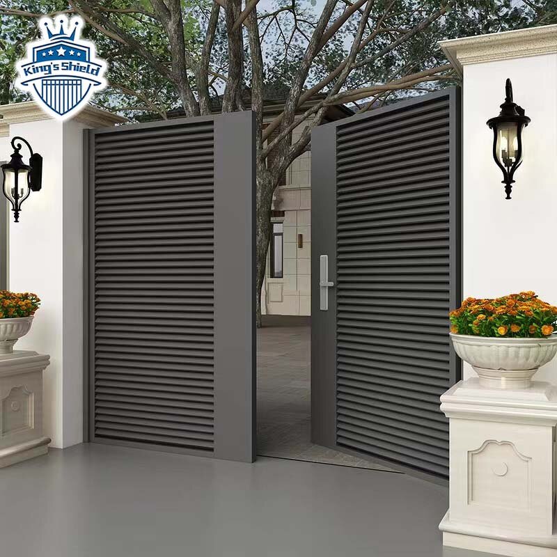 Automatic Garden Gate Supplier - OEM High Quality Modern Outdoor Metal Double