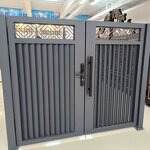 Automatic Swing Gates Manufacturer - OEM Latest 3D Aluminum Metal Double Gate
