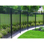 Ornamental Metal Fence Supplier - OEM Home Garden Black Decorative Wrought Iron