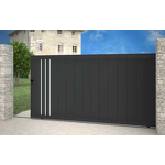 Electric Sliding Gate Factory - OEM Modern House Outdoor Main Metal Automatic