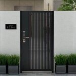 Main Swing Single Door Gate Supplier - OEM Customized Modern Simple Courtyard