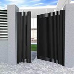 Automatic Swing Gate Manufacturer - OEM Modern Decorative Main Gate Customized