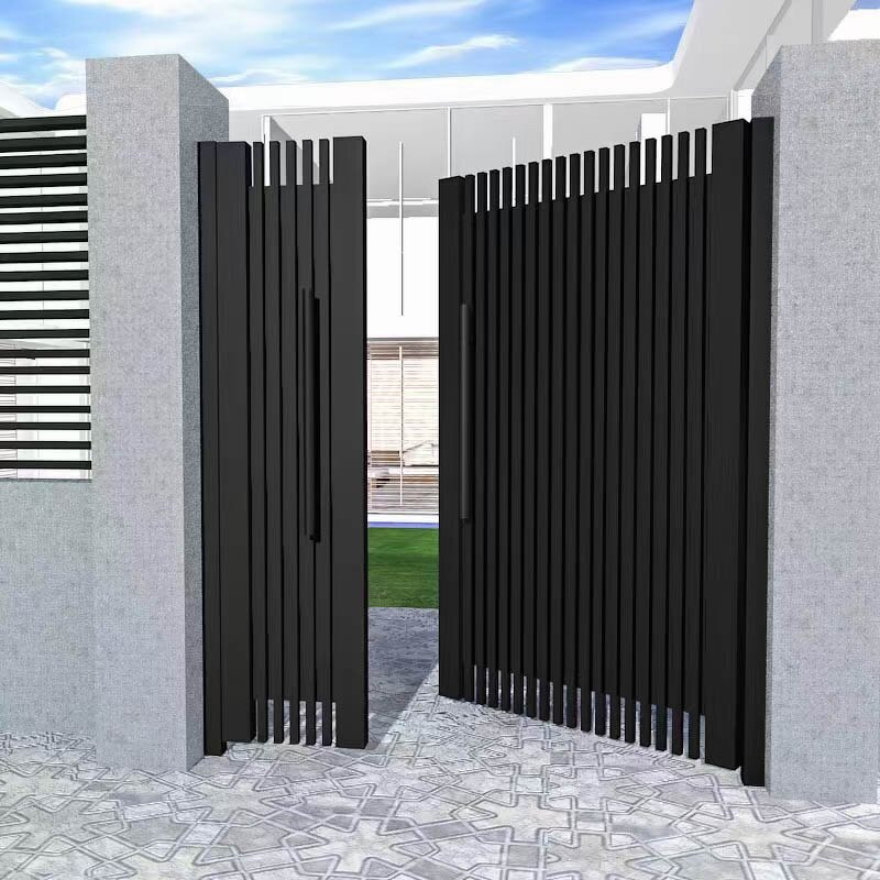 Automatic Swing Gate Manufacturer - OEM Modern Decorative Main Gate Customized