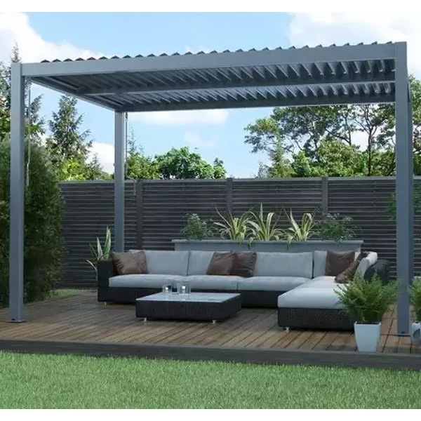 Motorised Waterproof Pergola Supplier - OEM Outdoor 3x3 4x4m Louver Aluminum
