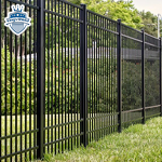 Wrought Iron Garden Fence Factory - OEM Manufacturer Picket Spear Top Fencing